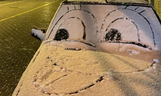 Bize gönderin Paylaşalım! Kar ile sanat eseri yaptı!  Siz kar ile neler yapıyorsunuz ?