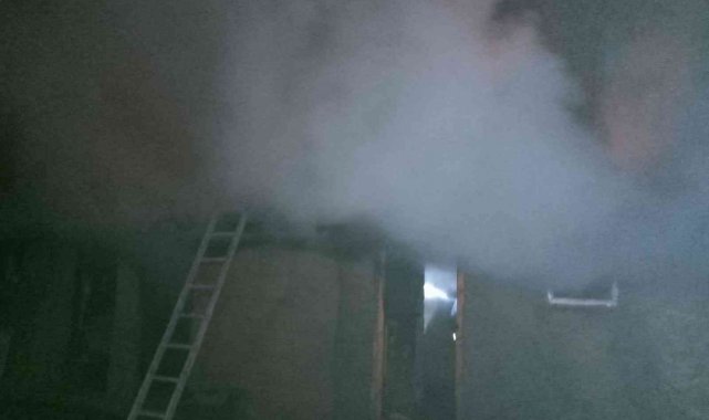 Ağrı'da yangın: 16 küçükbaş hayvan telef oldu