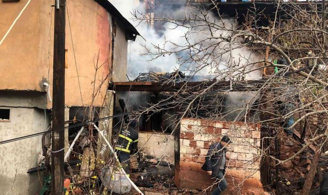 Artvin'de çıkan yangında 2 ev kül oldu