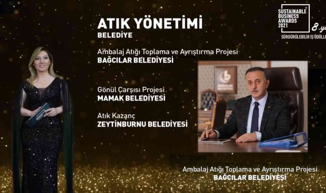Atık Yönetimi ödülü Bağcılar'a geldi
