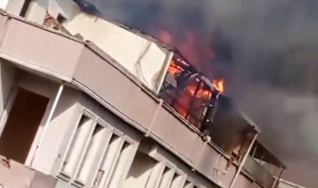 Avcılar'da korkutan yangın: 1 itfaiye eri yaralandı