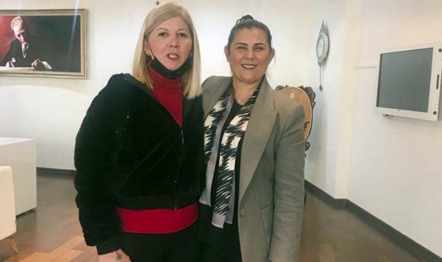 Başkan Çerçioğlu, Aydın Hayvan Hakları Eğitim Hareketi Derneği Başkanı Koç'u ağırladı