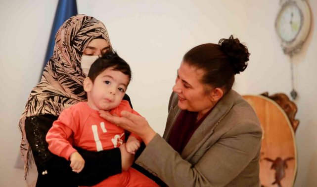 Başkan Çerçioğlu'ndan SMA hastası Alparslan bebeğe destek