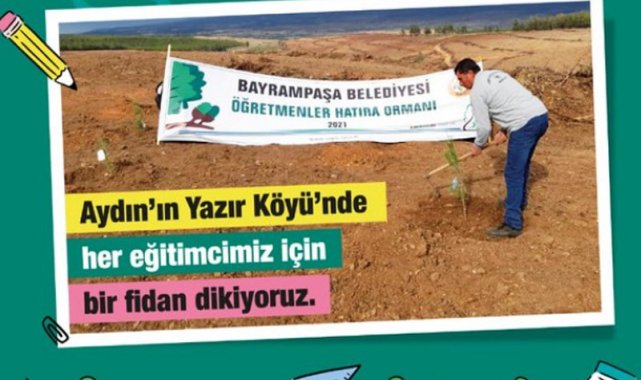 Bayrampaşa'da her öğretmen için bir ağaç