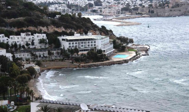 Bodrum'da fırtına etkili oluyor