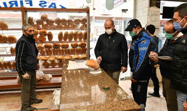 Bursa'da zabıtadan fırınlara gramaj denetimi