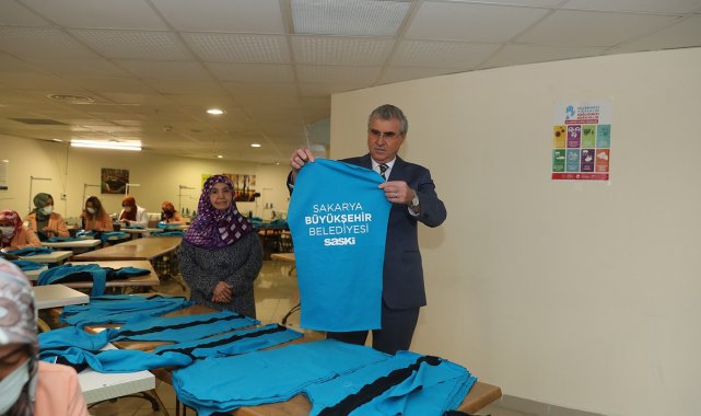 Büyükşehir tekstil ürünlerini kendi üretiyor