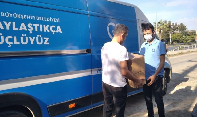 Büyükşehir'den Alanya'da da ihtiyaç sahiplerine destek