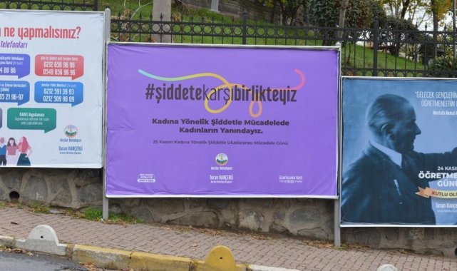 CHP'li belediyelerden 'Şiddete Karşı Birlikteyiz' mesajı