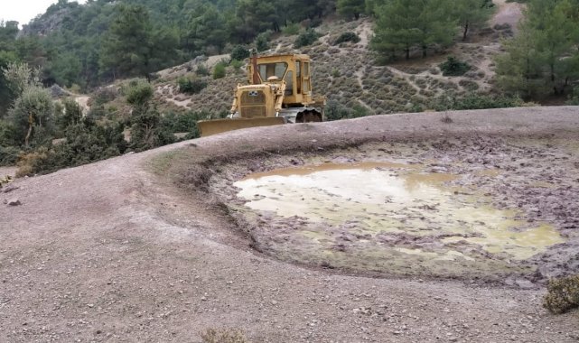 Çömlekçi'nin HİS göleti temizlendi