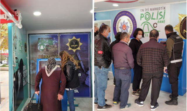 Denizli'de Narkotik Eğitim Tırı mücadeleye dikkat çekti