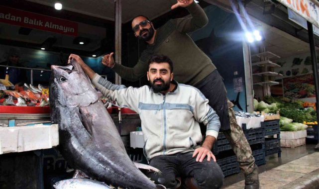 Dev orkinos görenleri hayretler içinde bıraktı