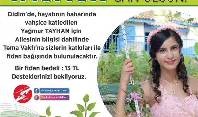 Didimli Yağmur'un adı Giresun'da yaşatıldı