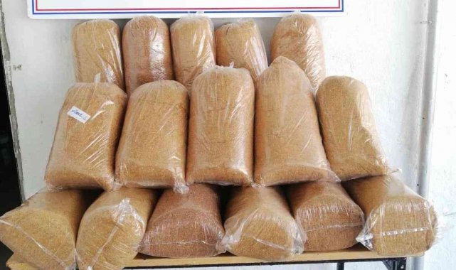 Elazığ'da 130 kilo kıyılmış tütün ele geçirdi