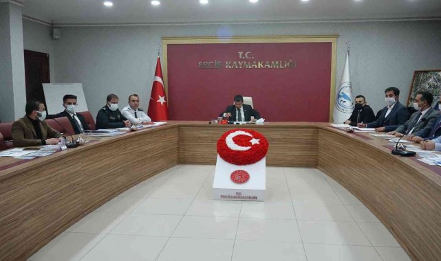 Erciş'te "Kadına Yönelik Şiddetle Mücadele Koordinasyon, İzleme ve Değerlendirme Toplantısı" yapıldı