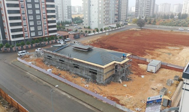 Fıstıklık Mahallesindeki sosyal tesis yapımında sona yaklaşılıyor