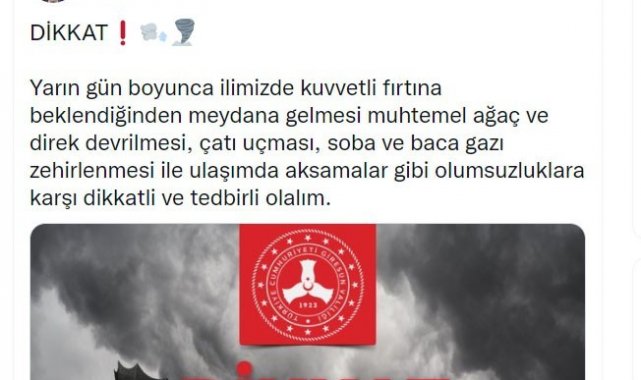 Giresun'da yağış ve fırtına uyarısı