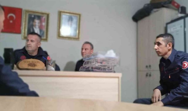 Gömeç İtfaiyesinde hizmet içi eğitim semineri düzenlendi