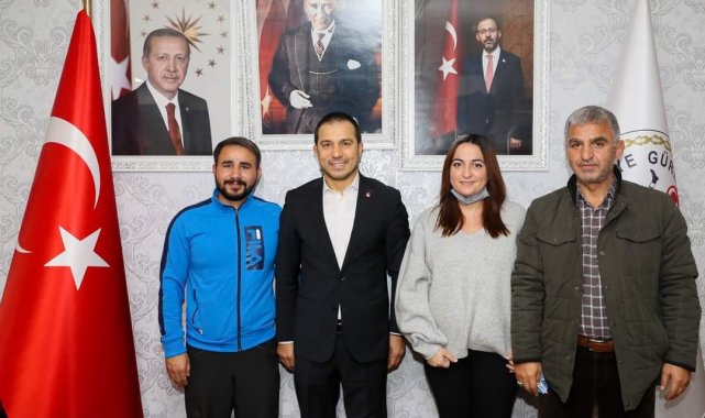 Güreş Antrenörlerinden Eroğluna hayırlı olsun ziyareti