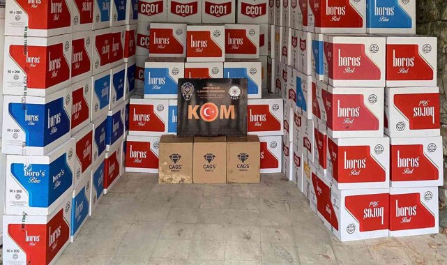 Hatay ve Adana'da 2 milyon adet makaron ele geçirildi