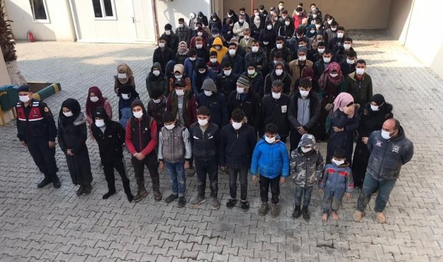 Hatay'da 228 kaçak göçmen yakalandı