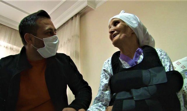 Hayatını kurtaran İHA muhabirini evinde ağırladı