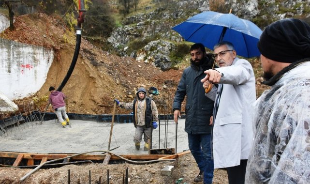 İnönü'de vizyon projelerin inşaat çalışmaları devam ediyor