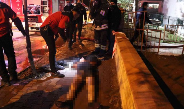 İntihar girişiminde bulunmak için önce kollarını ve bacaklarını kesti, sonra apartmanı ateşe verdi