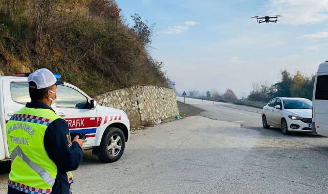 Jandarma'dan drone ile denetim