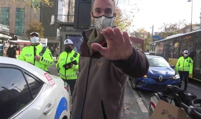 Kadıköy'de valilik kararını delen scooter sürücüsünden gazeteciye tepki