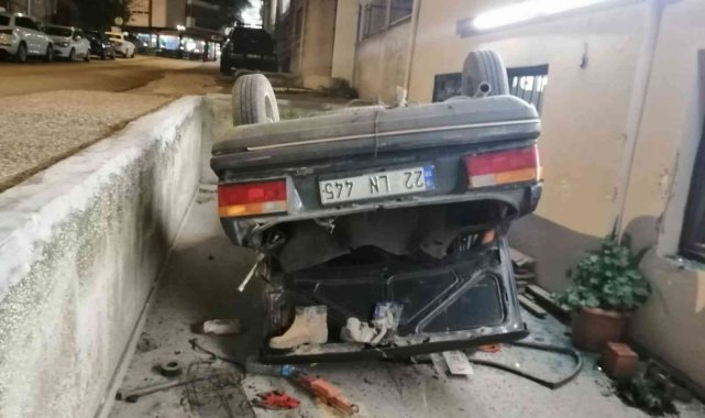 Kafe bahçesine uçan aracı bırakıp kaçtılar