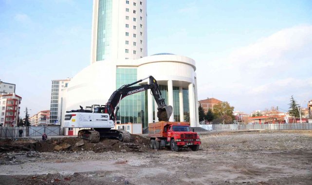 Kahramankazan kent meydanı için çalışmalar başladı