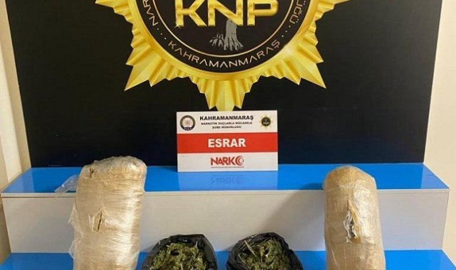 Kahramanmaraş'ta uyuşturucuya 2 tutuklama