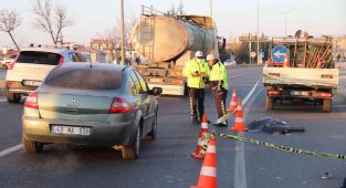 Kamyonetin çarptığı kadın öldü