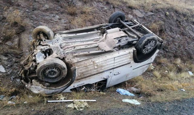 Köpeğe çarpmamak için manevra yapınca takla attı