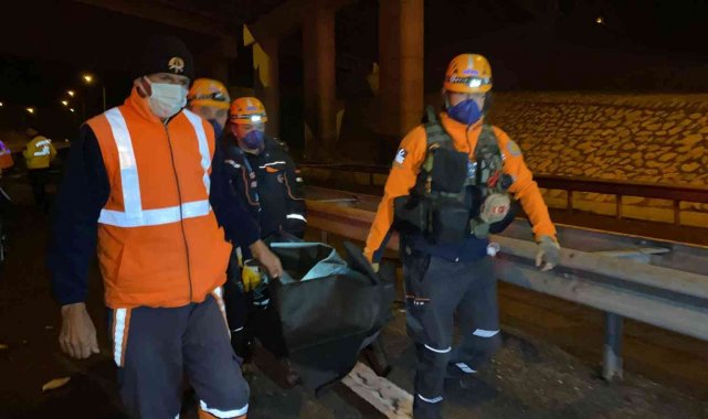 Köprüden düşen tır alev alev yandı: 2 ölü, 1 ağır yaralı