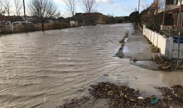Lodos Saros sahillerini yuttu