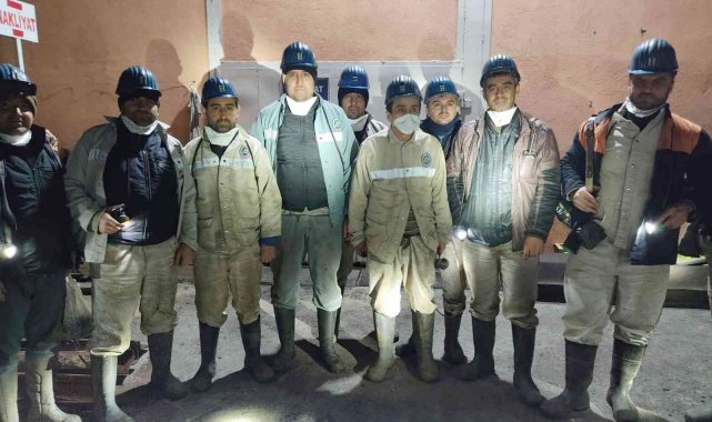 Madenci, ocaktan acil çıkış tatbikatı yaptı