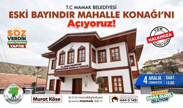 Mamak'a bir Mahalle Konağı daha