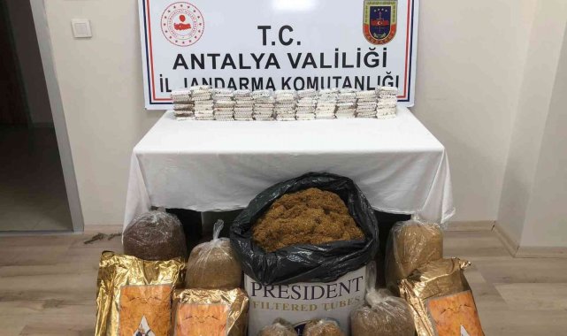 Manavgat'ta kaçak tütün operasyonu