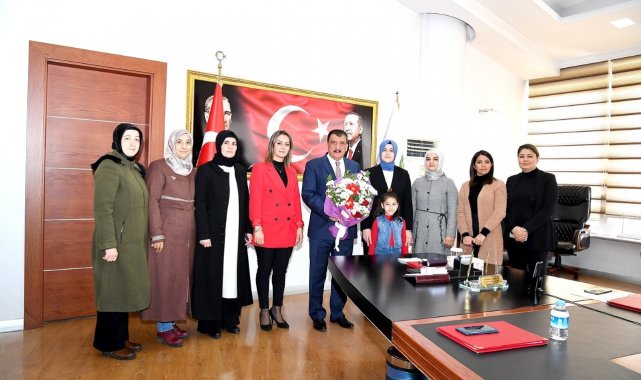 Öğretmenler Günü nedeniyle Başkan Gürkan'a ziyaretler