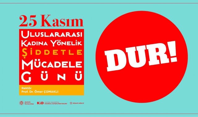 Rektör Çomaklı'dan Kadına Yönelik Şiddete Karşı Uluslararası Mücadele Günü mesajı