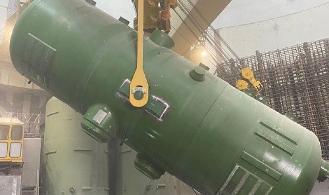 Ruppur Nükleer Güç Santralinin birinci ünitesinin buhar jeneratörleri kuruldu