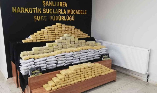 Şanlıurfa'da 217 kilo eroin ele geçirildi