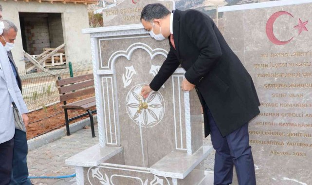 Şehit annesinin hayrat çeşmesi hayali gerçekleştirildi