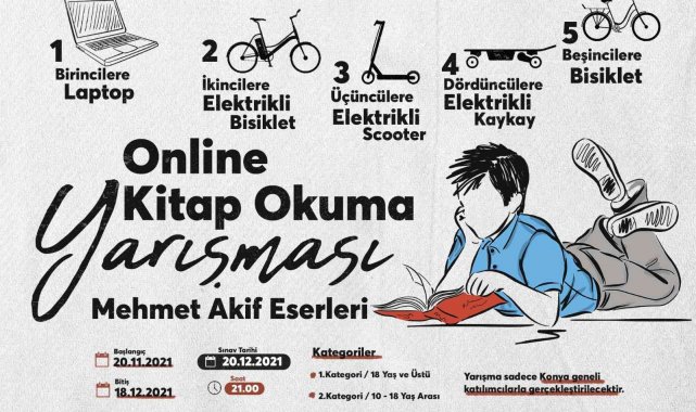 Selçuklu Belediyesinden Mehmet Akif konulu kitap okuma yarışması