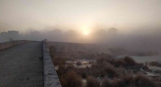 Sis soğukla birleşti, ortaya bu manzaralar çıktı