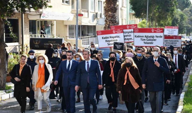 Söke'de Kadına Yönelik Şiddete Karşı Farkındalık Yürüyüşü