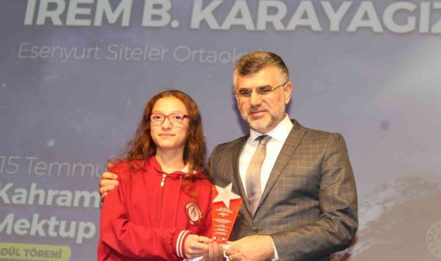 Sultanbeyli'de 15 Temmuz kahramanlarına yazılan mektuplar ödüllendirildi