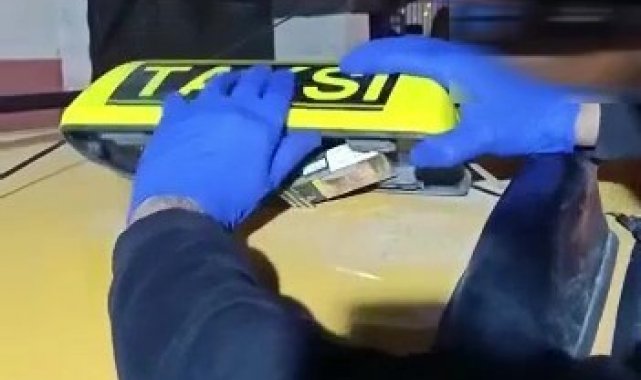 Taksiciden akıl almaz uyuşturucu sevki